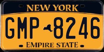 NY license plate GMP8246