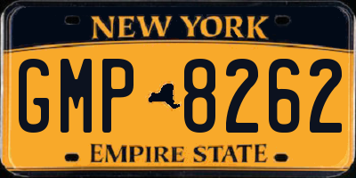 NY license plate GMP8262
