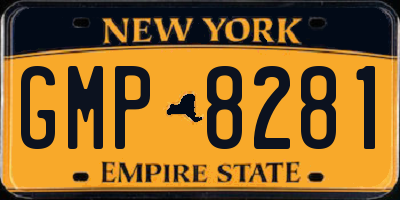 NY license plate GMP8281