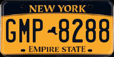 NY license plate GMP8288