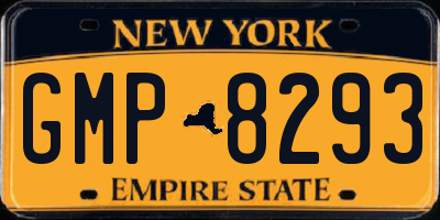 NY license plate GMP8293