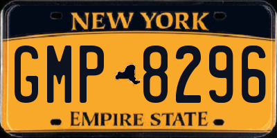 NY license plate GMP8296