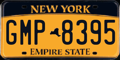 NY license plate GMP8395