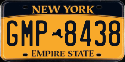 NY license plate GMP8438