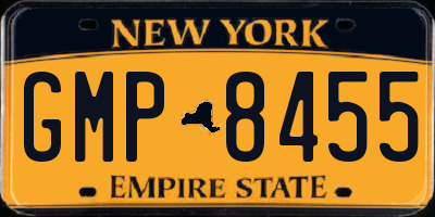 NY license plate GMP8455