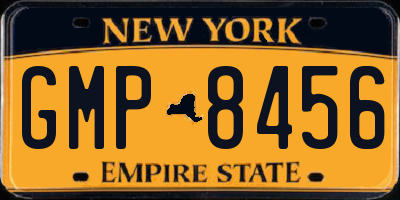 NY license plate GMP8456