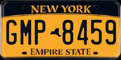 NY license plate GMP8459