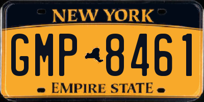 NY license plate GMP8461