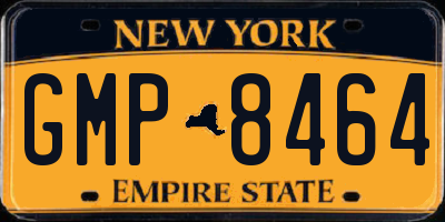 NY license plate GMP8464