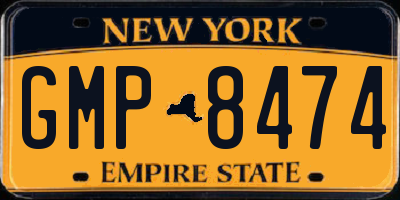 NY license plate GMP8474