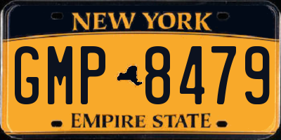 NY license plate GMP8479