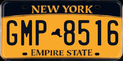 NY license plate GMP8516