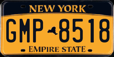 NY license plate GMP8518