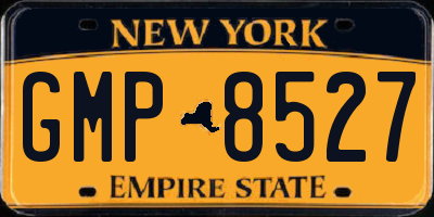 NY license plate GMP8527