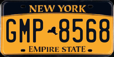 NY license plate GMP8568