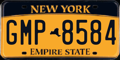 NY license plate GMP8584