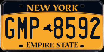 NY license plate GMP8592