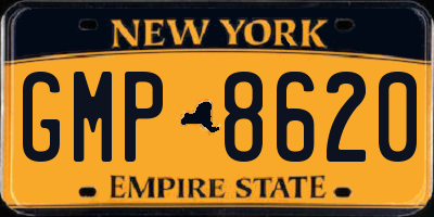 NY license plate GMP8620
