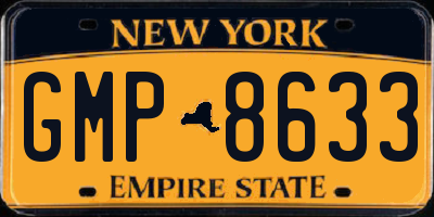 NY license plate GMP8633