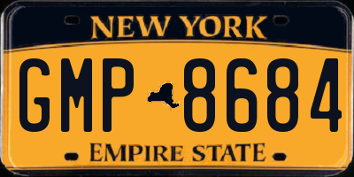 NY license plate GMP8684