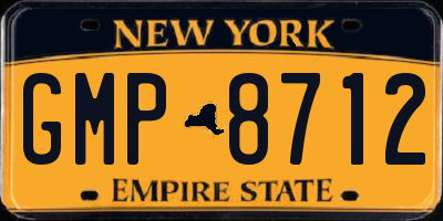 NY license plate GMP8712
