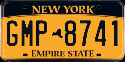 NY license plate GMP8741