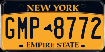 NY license plate GMP8772