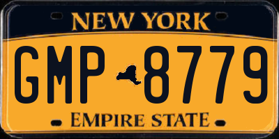 NY license plate GMP8779