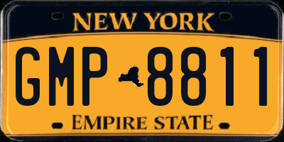NY license plate GMP8811