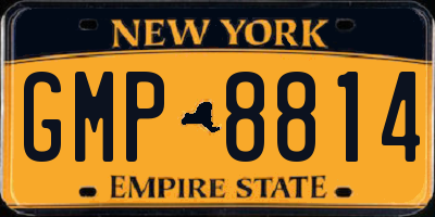 NY license plate GMP8814