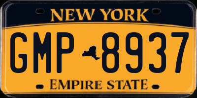 NY license plate GMP8937