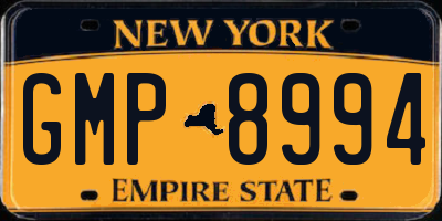 NY license plate GMP8994