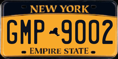 NY license plate GMP9002