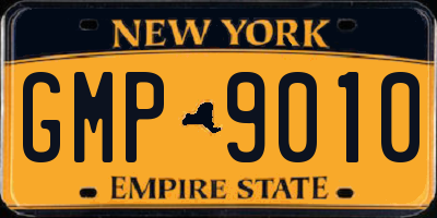 NY license plate GMP9010