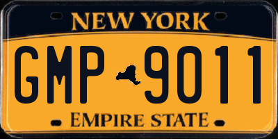 NY license plate GMP9011