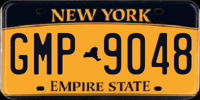 NY license plate GMP9048