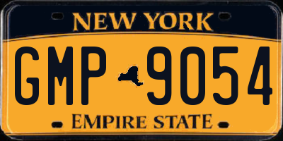 NY license plate GMP9054