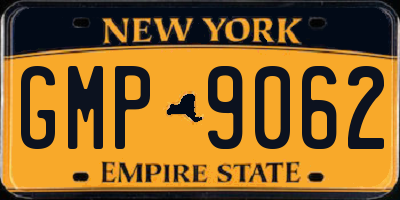 NY license plate GMP9062