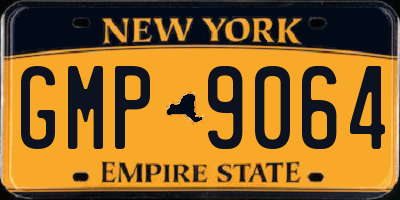 NY license plate GMP9064