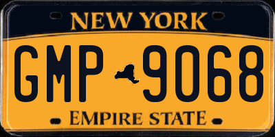 NY license plate GMP9068