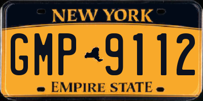 NY license plate GMP9112