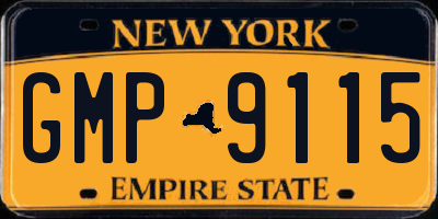 NY license plate GMP9115