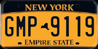 NY license plate GMP9119