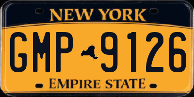 NY license plate GMP9126