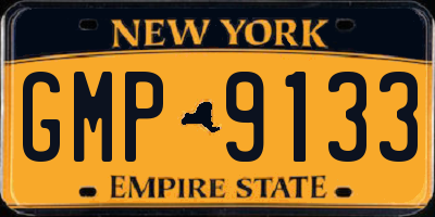 NY license plate GMP9133