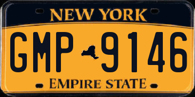 NY license plate GMP9146