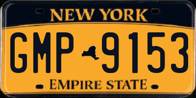 NY license plate GMP9153
