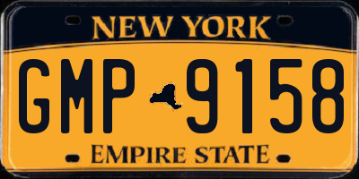 NY license plate GMP9158