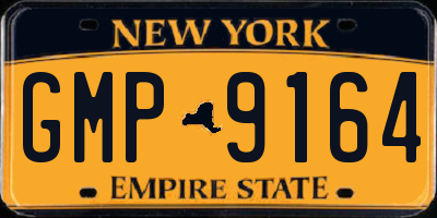 NY license plate GMP9164