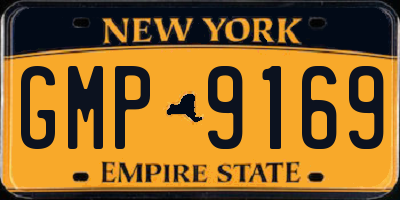 NY license plate GMP9169